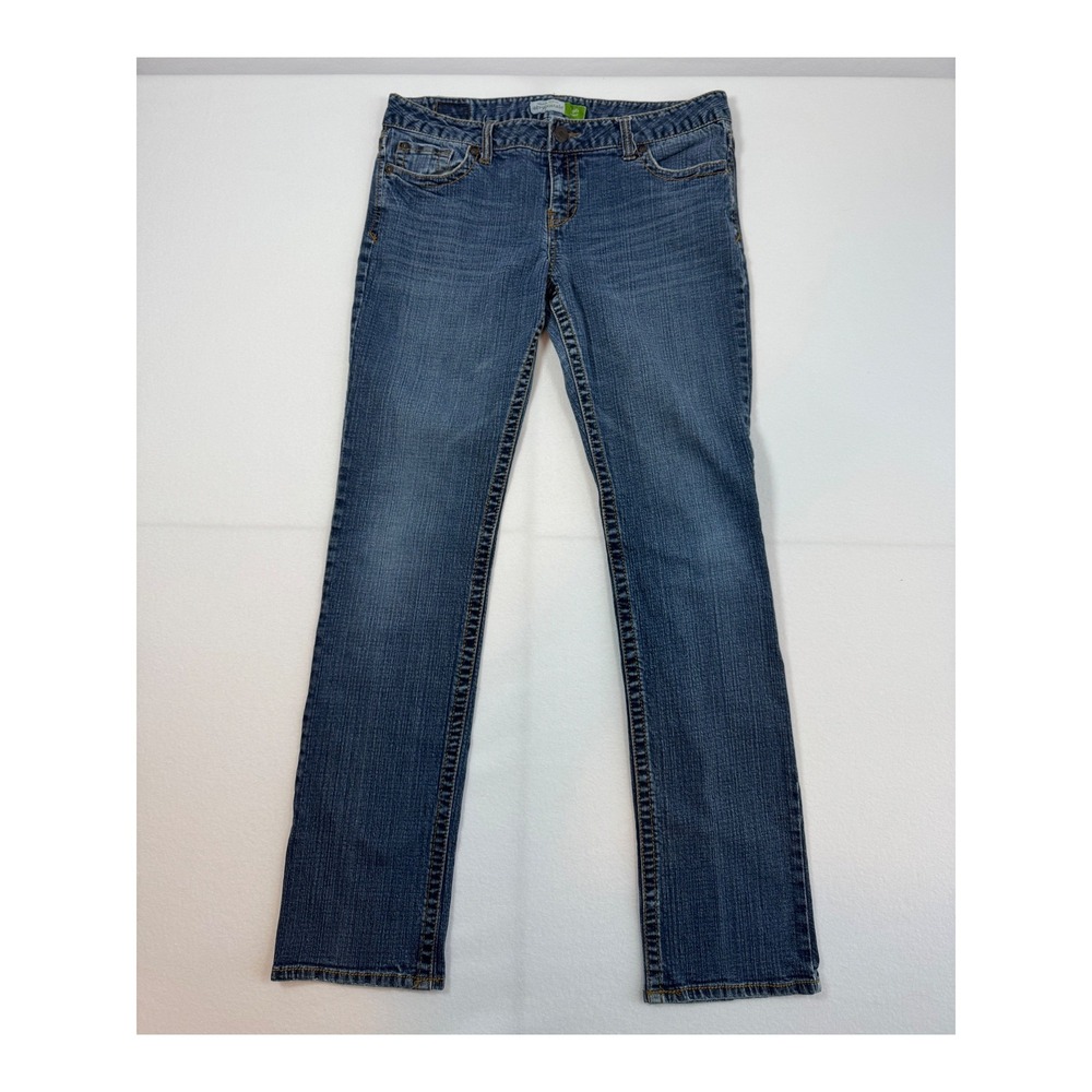 Aeropostale Kayla Skinny‎ Jeans Women 13/14 Long Blue Medium Wash Faded Y2K